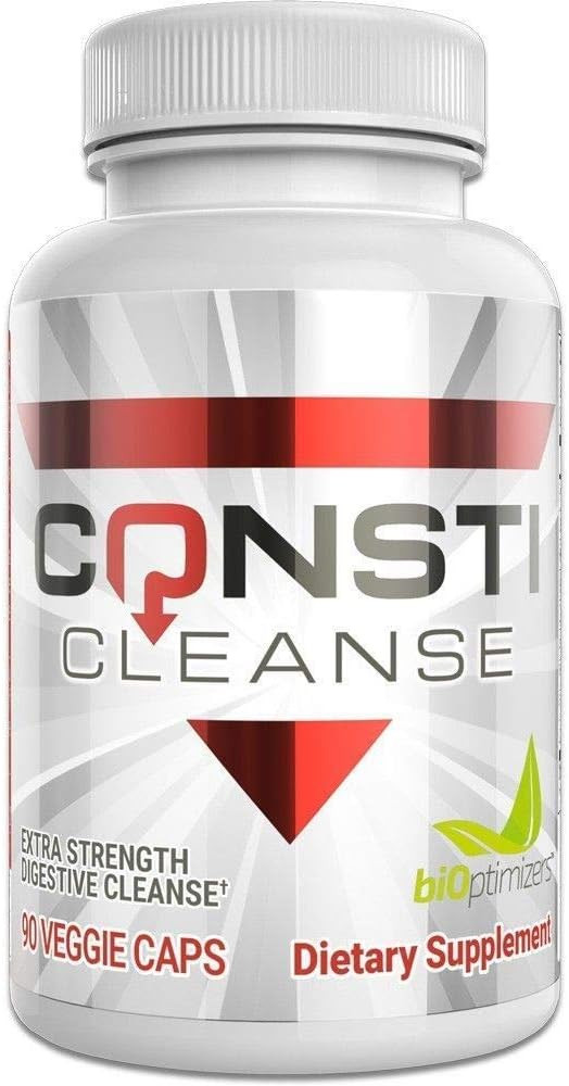 BiOptimizers Herbal Power Flush - Extra Strength Digestive Cleanse - Eliminate Toxins Improve Bowel Digestion - Bloating Discomfort Relief for Adults - 90 Capsules