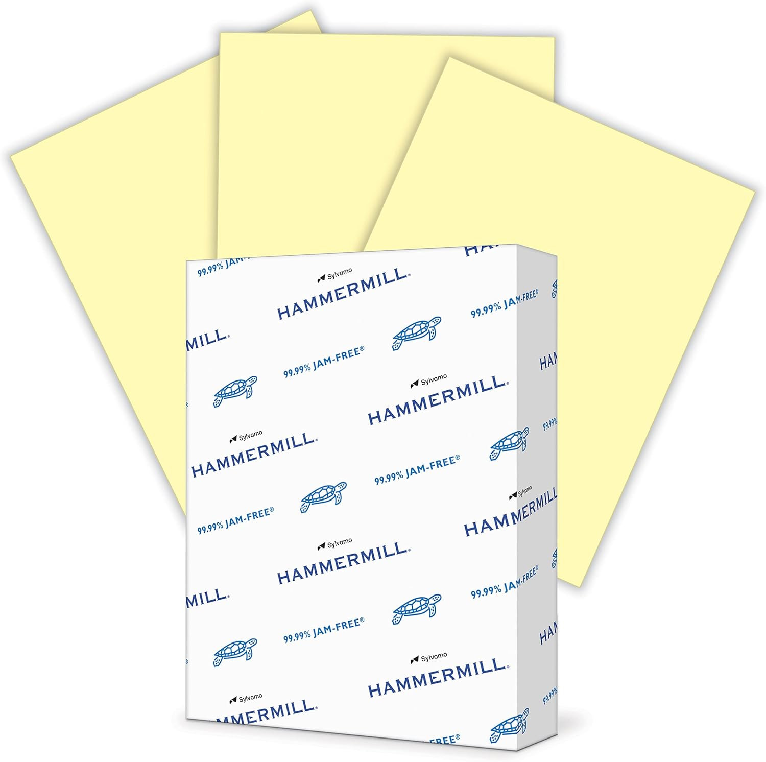 Hammermill Colored Paper, 20 lb Canary Printer Paper, 8.5 x 11-1 Ream (500 Sheets) - Made in the USA, Pastel Paper, 103341R, 1 Ream | 500 Sheets, Letter (8.5x11)
