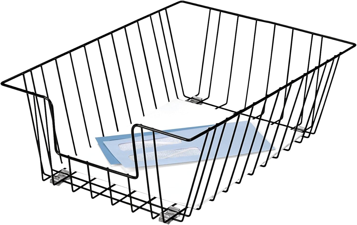 Fellowes Workstation Legal Size Desk Tray Organizer, Wire, Black (65112)