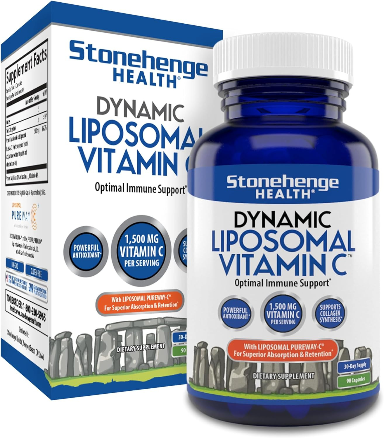 Dynamic Liposomal Vitamin C 1500mg - 90 Capsules