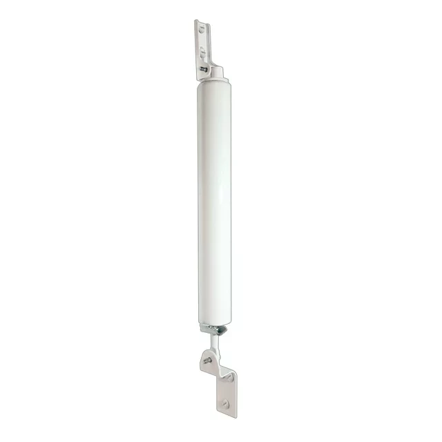 9 in., White Finish Screen Door Pneumatic Closer