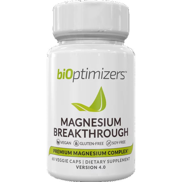 Magnesium Breakthrough Supplement 4.0 - Has 7 Forms of Magnesium Like Bisglycinate, Malate, Citrate, and More - Natural Sleep Aid - Brain Supplement - 60 Capsules