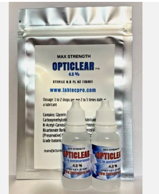 Cataract Relief Eye Drops with 4.5% NAC, N-Acetylcarnosine - 15ml Vial ...