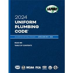 2024 Uniform Plumbing Code Soft Cover w/Tabs IAPMO/ANSI UPC 1 Paperback – January 1, 2023